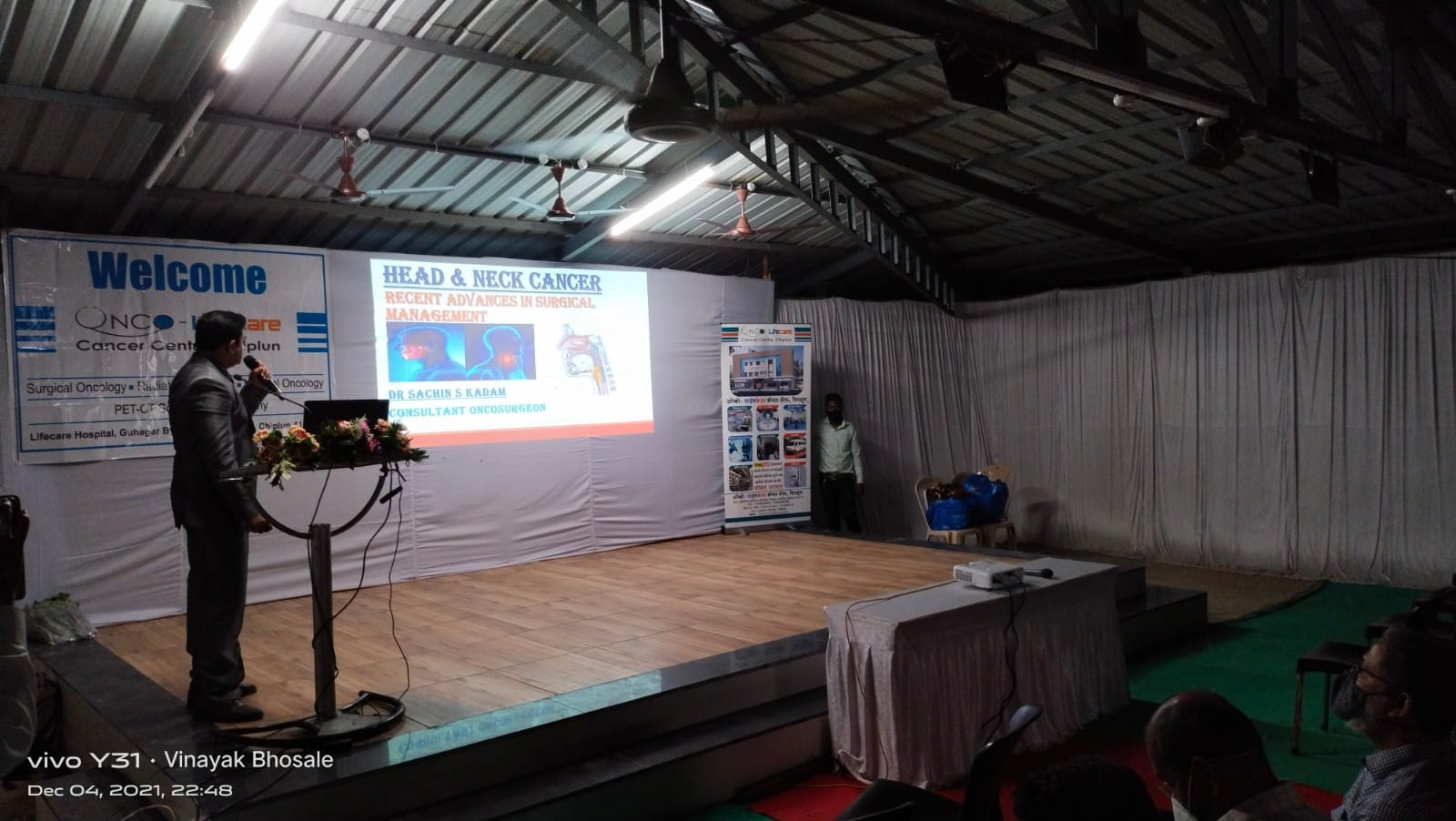A Conference Talk On Recent Advances In Head And Neck Cancer At Onco-lifecare Hospital, Chiplun