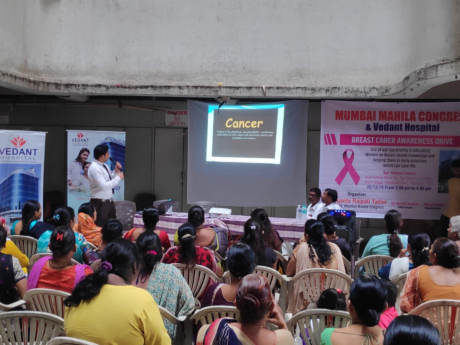 Breast Cancer Awareness Drive With Talk At Kandivali, Mumbai